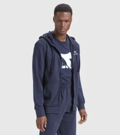 FELPA DIADORA DA UOMO FULL ZIP SWEAT CORE 102.178175 60062 BLU