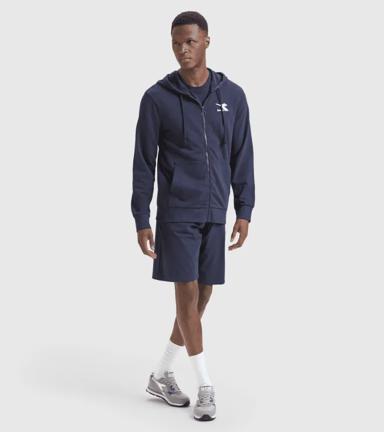 FELPA DIADORA DA UOMO FULL ZIP SWEAT CORE 102.178175 60062 BLU
