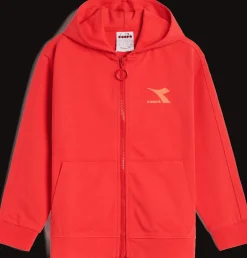 FELPA DIADORA JUNIOR FULL ZIP RAINBOW 102.178264 45028 ROSSO