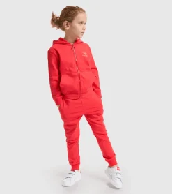 FELPA DIADORA JUNIOR FULL ZIP RAINBOW 102.178264 45028 ROSSO