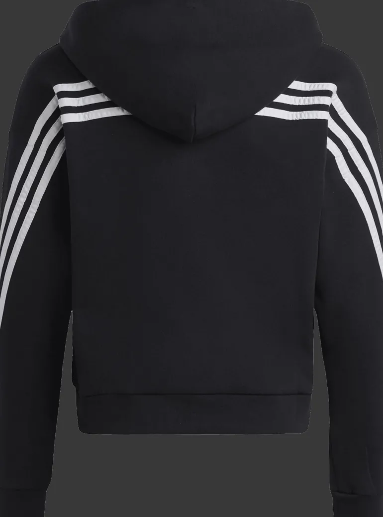 FELPA JUNIOR ADIDAS FI 3S FZ BLACK/WHITE IC0118