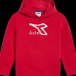 FELPA JUNIOR DIADORA LOGO RED SALSA 102.180952 45080