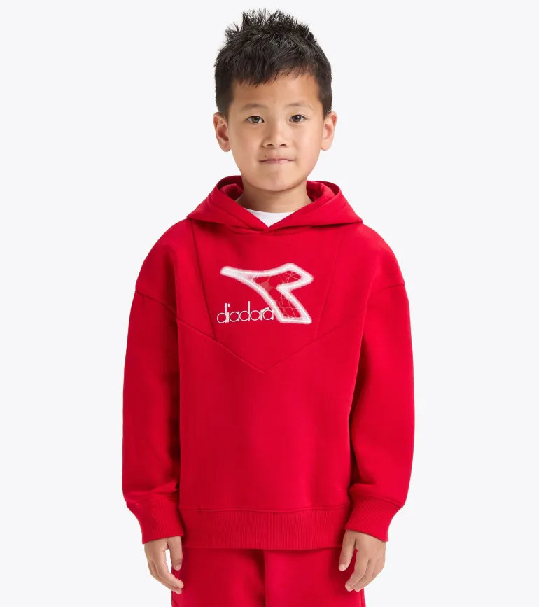 FELPA JUNIOR DIADORA LOGO RED SALSA 102.180952 45080