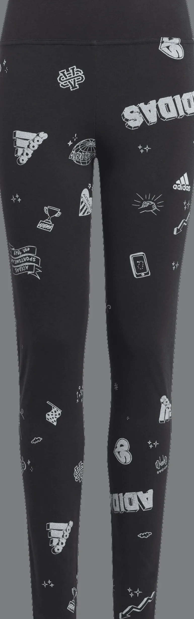 FUSEAUX JUNIOR ADIDAS LUV Q3 TIGH BLACK/WHITE IA1567