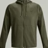 GIACCA DA UOMO UNDER ARMOUR STRETCH WOVEN WINDBREAKER MARINE OD GREE 1377171 390