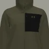 GIACCA DA UOMO UNDER ARMOUR CGI SHIELD 2.0 HOODED MARINE OD GREEN 1371587 0390