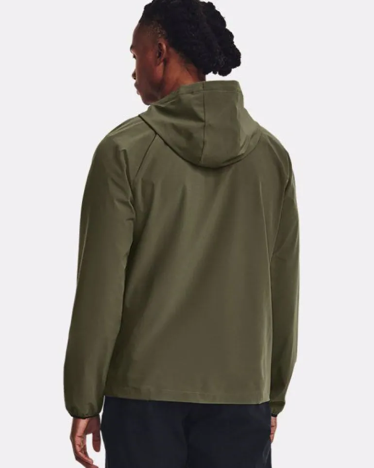 GIACCA DA UOMO UNDER ARMOUR STRETCH WOVEN WINDBREAKER MARINE OD GREE 1377171 390