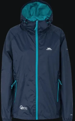 GIACCA DONNA TRESPASS QIKPAC PACKAWAY TP75 BLU