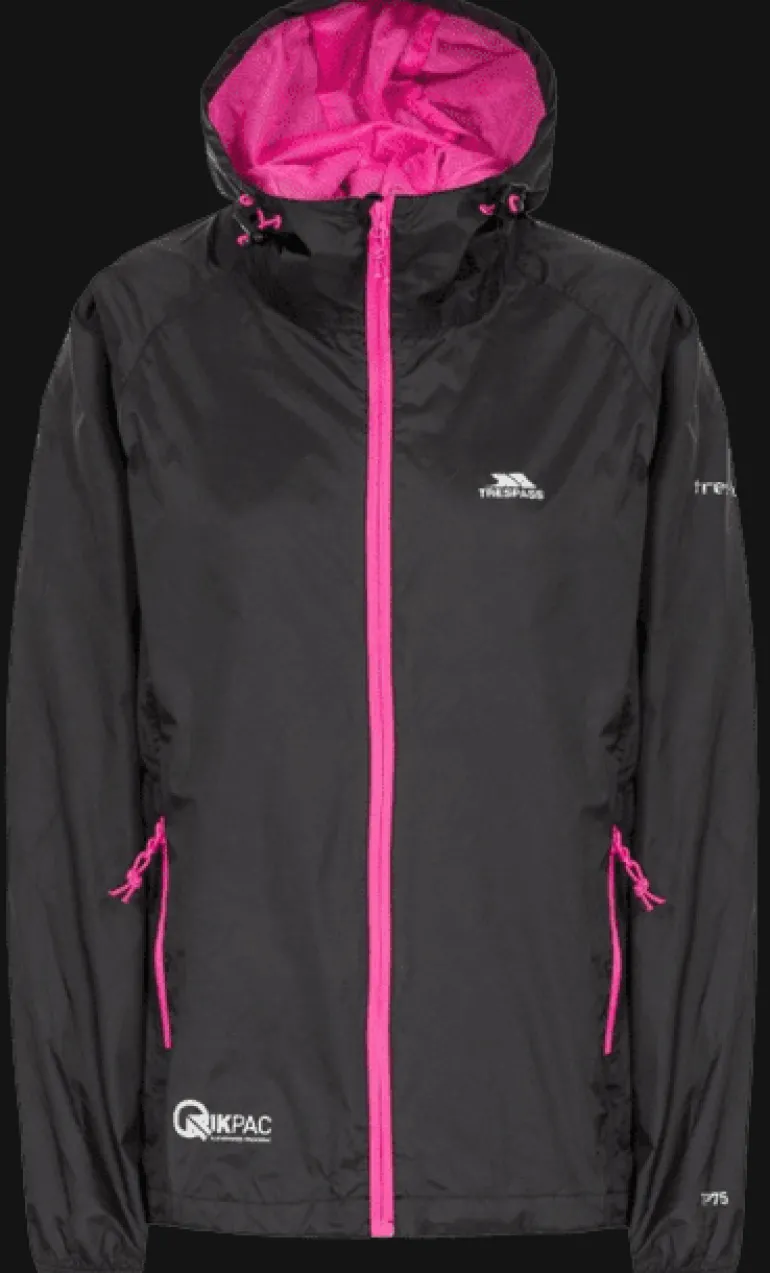 GIACCA DONNA TRESPASS QIKPAC PACKAWAY TP75 BLACK