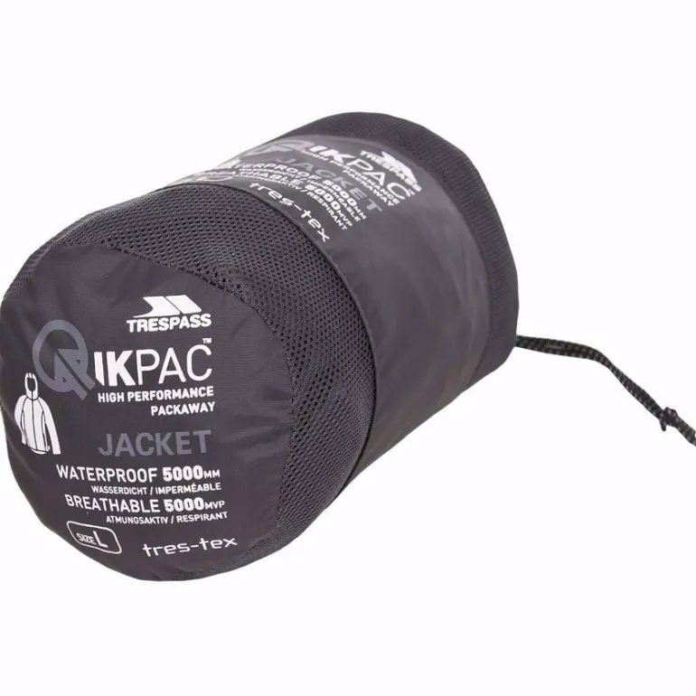 GIACCA UNISEX TRESPASS QIKPAC PACKAWAY TP75 GREY