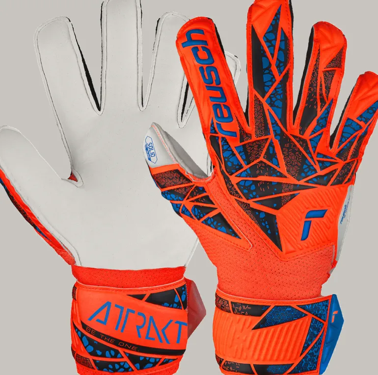 GUANTI DA PORTIERE JUNIOR REUSCH ATTRAKT SOLID FINGER SUPPORT 5472510 2210
