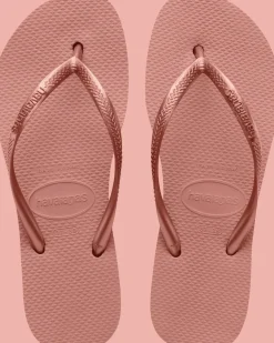 INFRADITO DA DONNA HAVAIANAS SLIM FLATFORM CROCUS ROSE 4144537 3544