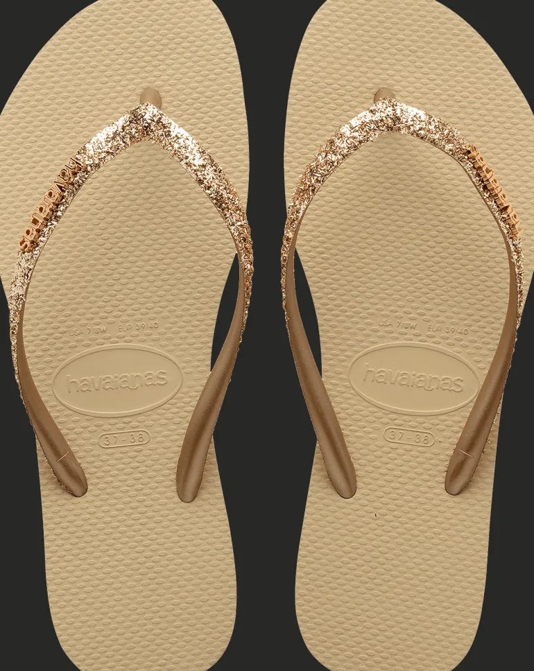 INFRADITO DA MARE DA DONNA HAVAIANAS SLIM GLITTER II SAND GREY 4146975 0154