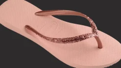 INFRADITO DA MARE DA DONNA HAVAIANAS SLIM GLITTER II BALLET ROSE-GOLDEN BLUS 4146975 3606