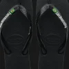 INFRADITO DA MARE UNISEX HAVAIANAS BRASIL LOGO BLACK-BLACK 4110850 1069