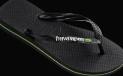 INFRADITO DA MARE UNISEX HAVAIANAS BRASIL LOGO BLACK-BLACK 4110850 1069