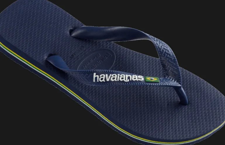 INFRADITO DA MARE UNISEX HAVAIANAS BRASIL LOGO NAVY BLUE 4110850 0555
