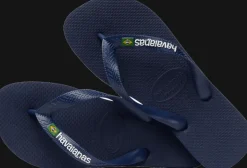 INFRADITO DA MARE UNISEX HAVAIANAS BRASIL LOGO NAVY BLUE 4110850 0555
