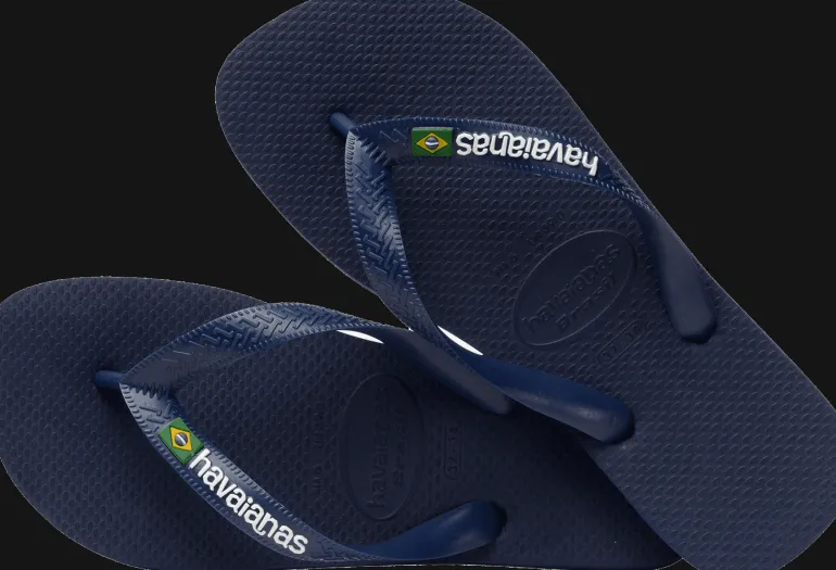 INFRADITO DA MARE UNISEX HAVAIANAS BRASIL LOGO NAVY BLUE 4110850 0555