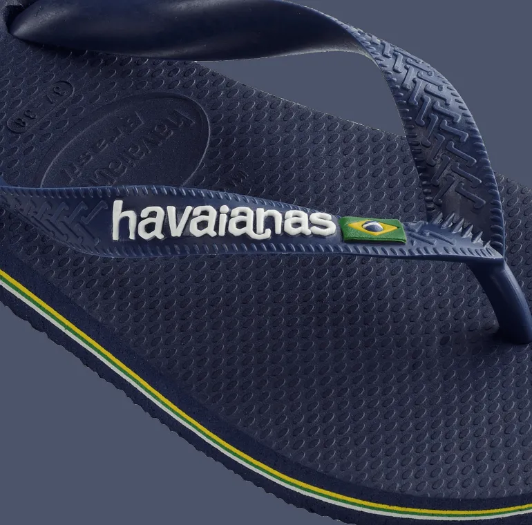 INFRADITO DA MARE UNISEX HAVAIANAS BRASIL LOGO NAVY BLUE 4110850 0555