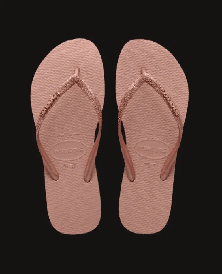 INFRADITO DONNA HAVAIANAS SLIM GLITTER ROSA