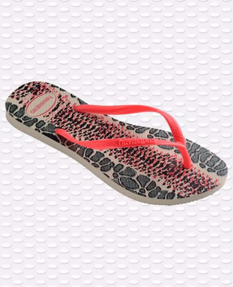 INFRADITO DONNA HAVAIANAS SLIM CON STAMPA ANIMALIER