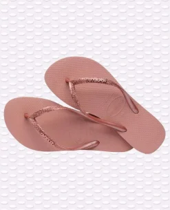 INFRADITO DONNA HAVAIANAS SLIM GLITTER ROSA