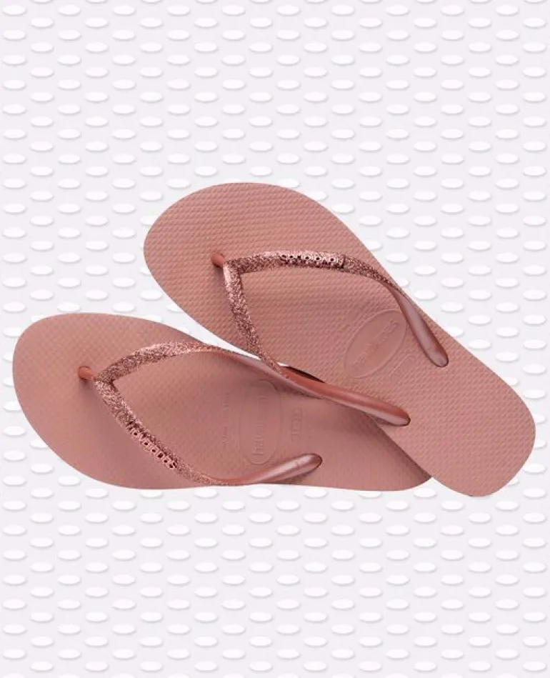 INFRADITO DONNA HAVAIANAS SLIM GLITTER ROSA