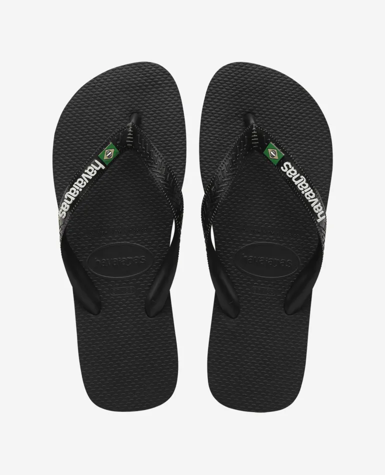 INFRADITO HAVAIANAS BRASIL LOGO BLACK BLACK 1069