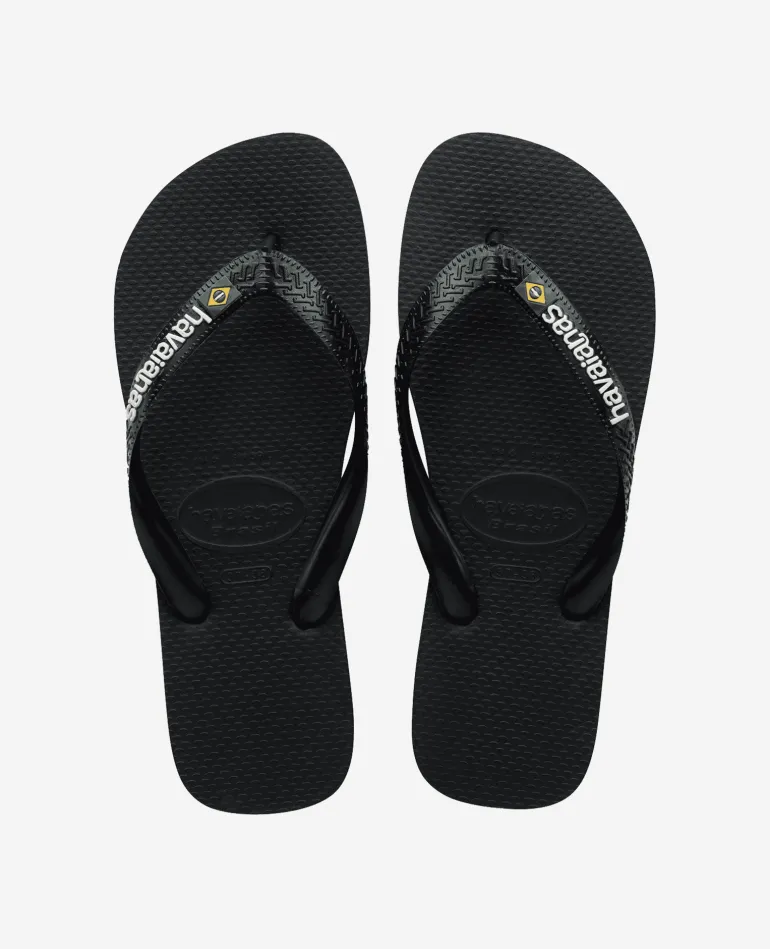 INFRADITO HAVAIANAS BRASIL LOGO BLACK BLACK 1069