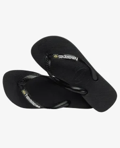 INFRADITO HAVAIANAS BRASIL LOGO BLACK BLACK 1069