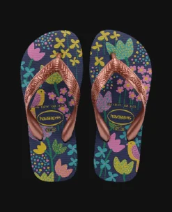 INFRADITO KIDS HAVAIANAS BLU CON FANTASIA FLOREALE