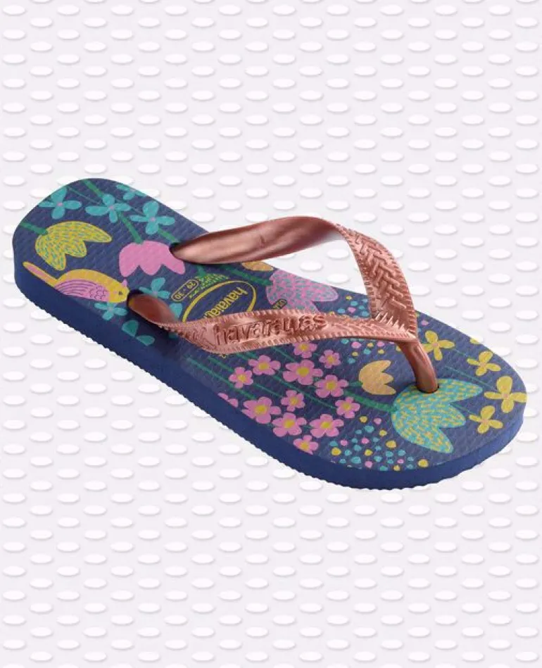 INFRADITO KIDS HAVAIANAS BLU CON FANTASIA FLOREALE