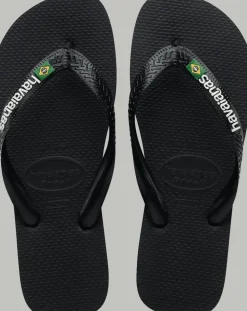 INFRADITO UNISEX HAVAIANAS BRASIL LOGO BLACK/BLACK 4110850 1069