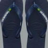 INFRADITO UNISEX HAVAIANAS BRASIL LOGO NAVY BLUE 4110850 0555