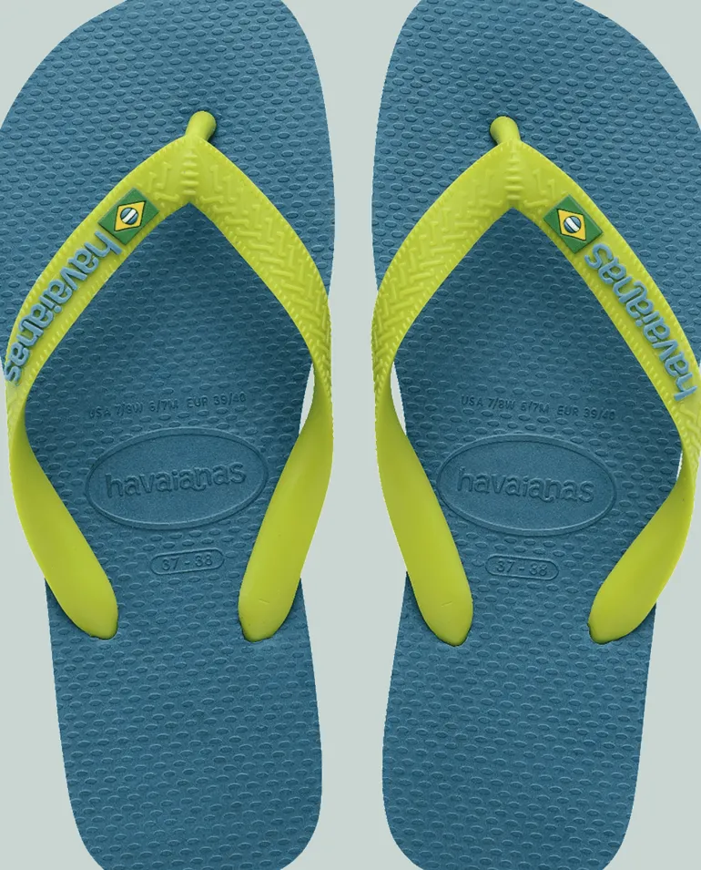 INFRADITO UNISEX HAVAIANAS BRASIL LOGO AMAZONITE BLUE 4110850 4974