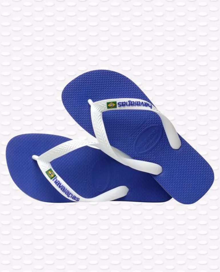 INFRADITO UNISEX HAVAIANAS BRASIL LOGO BLU MARINE
