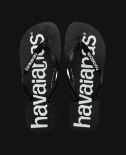 INFRADITO UOMO HAVAIANAS CON LOGO BIANCO/NERO