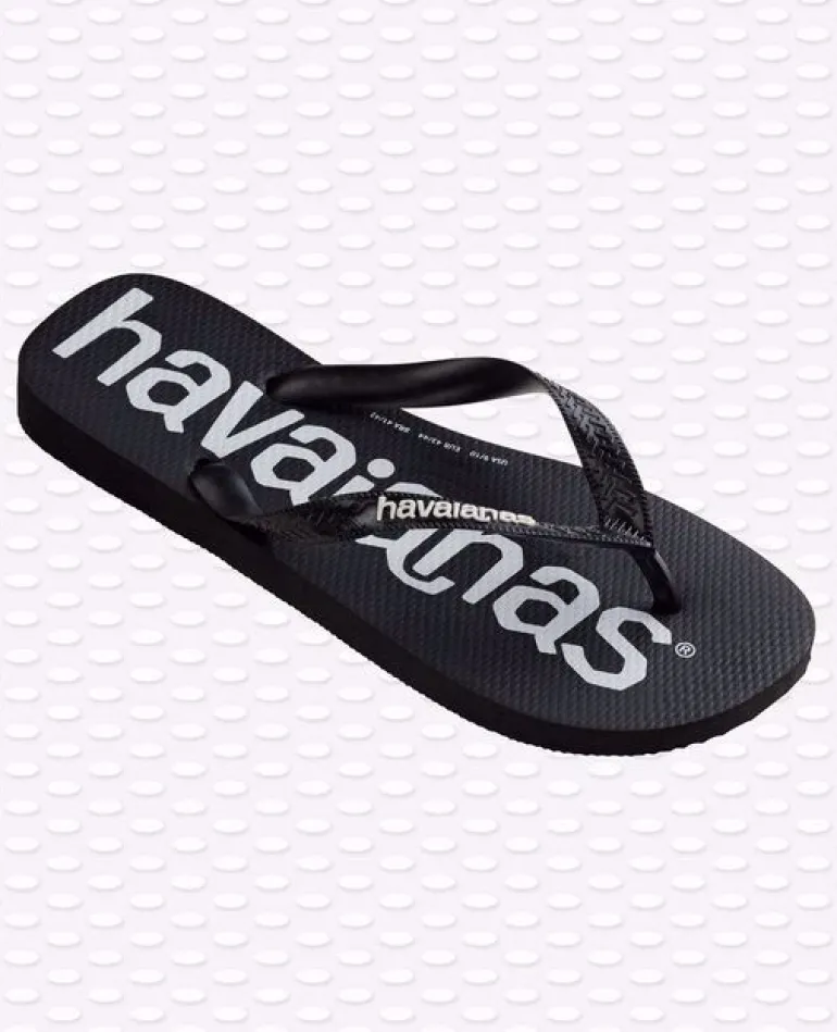 INFRADITO UOMO HAVAIANAS CON LOGO BIANCO/NERO