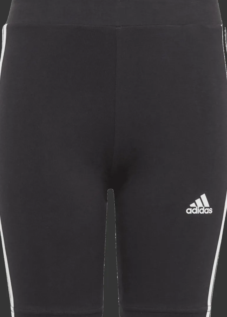 LEGGINGS JUNIOR ADIDAS ESSENTIALS 3-STRIPES COTTON BIKE BLACK / WHITE IC3628