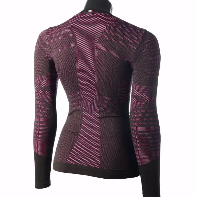 MAGLIA TERMICA A MANICA LUNGA MICO WOMAN EXTRA DRY SKINTECH 573 NERA-PORPORA