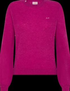 MAGLIONE DA DONNA SUN68 ROUND NECK ALPACA CICLAMINO K44260 72