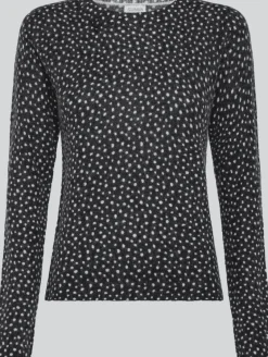 MAGLIONE DA DONNA SUN68 ROUND NECK PRINTED NERO K43228 11