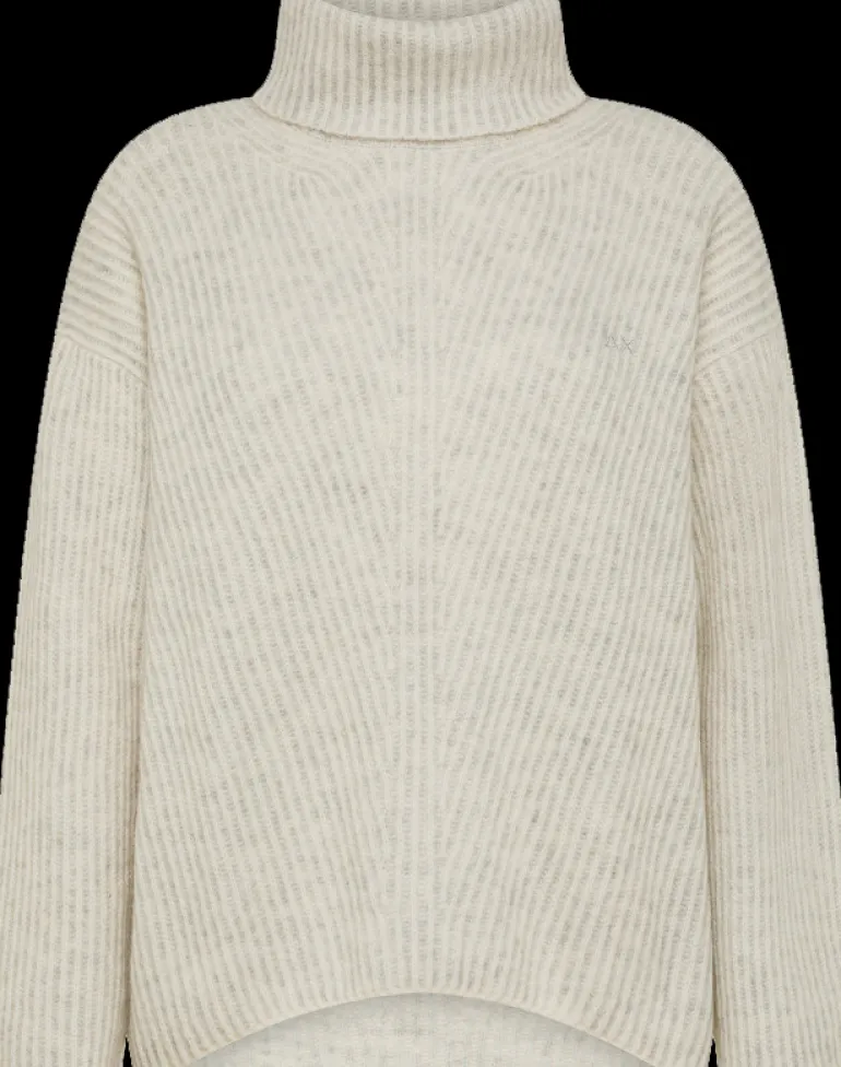 MAGLIONE DA DONNA SUN68 TURTLE NECK ALPACA BIANCO PANNA K44280 31
