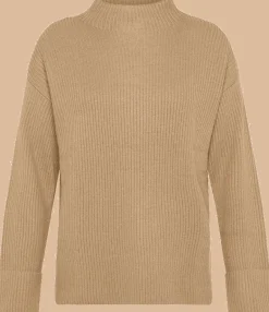MAGLIONE DA DONNA SUN68 TURTLE NECK MACRO RIB BEIGE K43245 16
