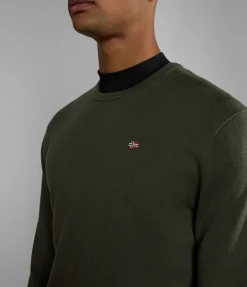 MAGLIONE DA UOMO NAPAPIJRI DAMAVAND C 4 GREEN DEPTHS NP0A4GJU GE4