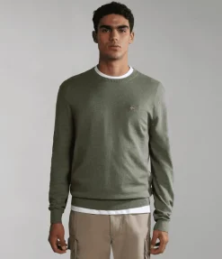 MAGLIONE DA UOMO NAPAPIJRI DECATUR 4 GREEN LICHEN NP0A4GAW GAE
