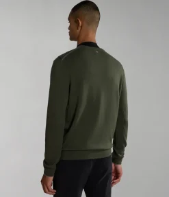 MAGLIONE DA UOMO NAPAPIJRI DAMAVAND C 4 GREEN DEPTHS NP0A4GJU GE4