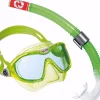 MASCHERA E TUBO JUNIOR AQUASPHERE COMBO MIX VERDE/GIALLO