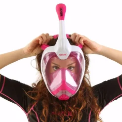 MASCHERA GRANFACCIALE SEAC MAGICA S/M SLT/PI BIANCO/ROSA 170-10WP/S